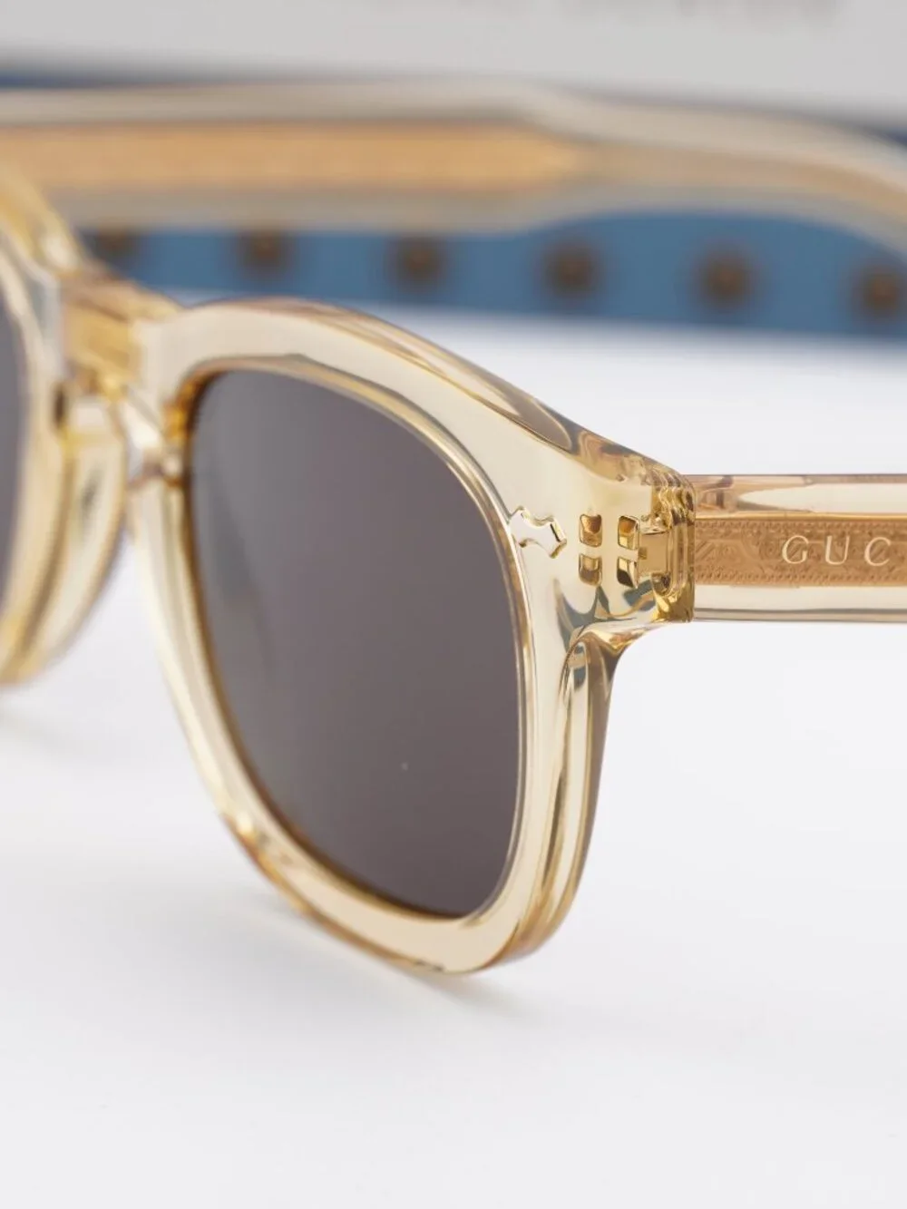 Gucci GG0182S 006 Square Sunglasses - Brown / Grey